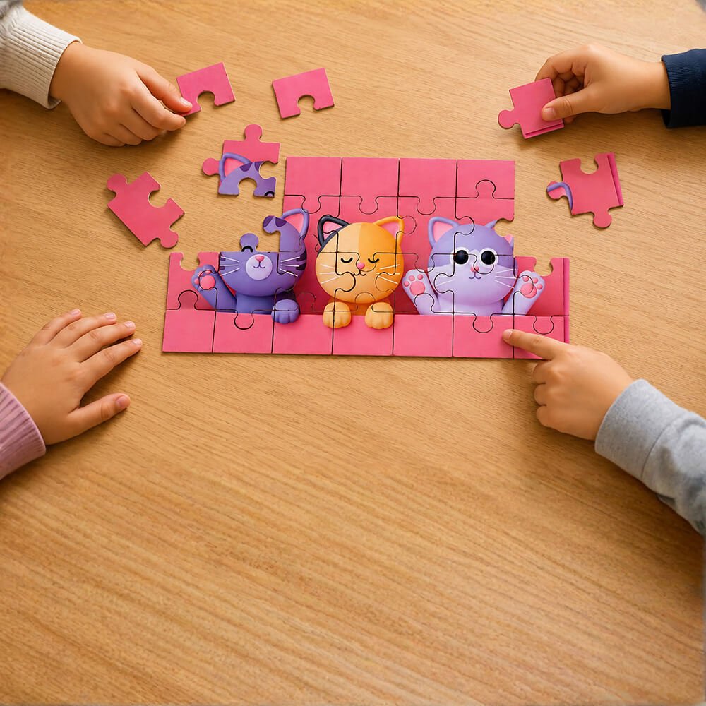 DNDJP - 26 3 Cats Jigsaw Puzzle - Image 3